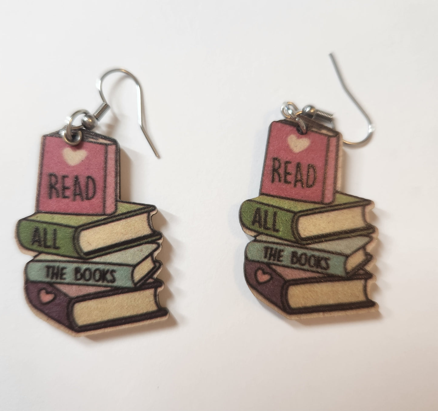 Read All the Books earrings