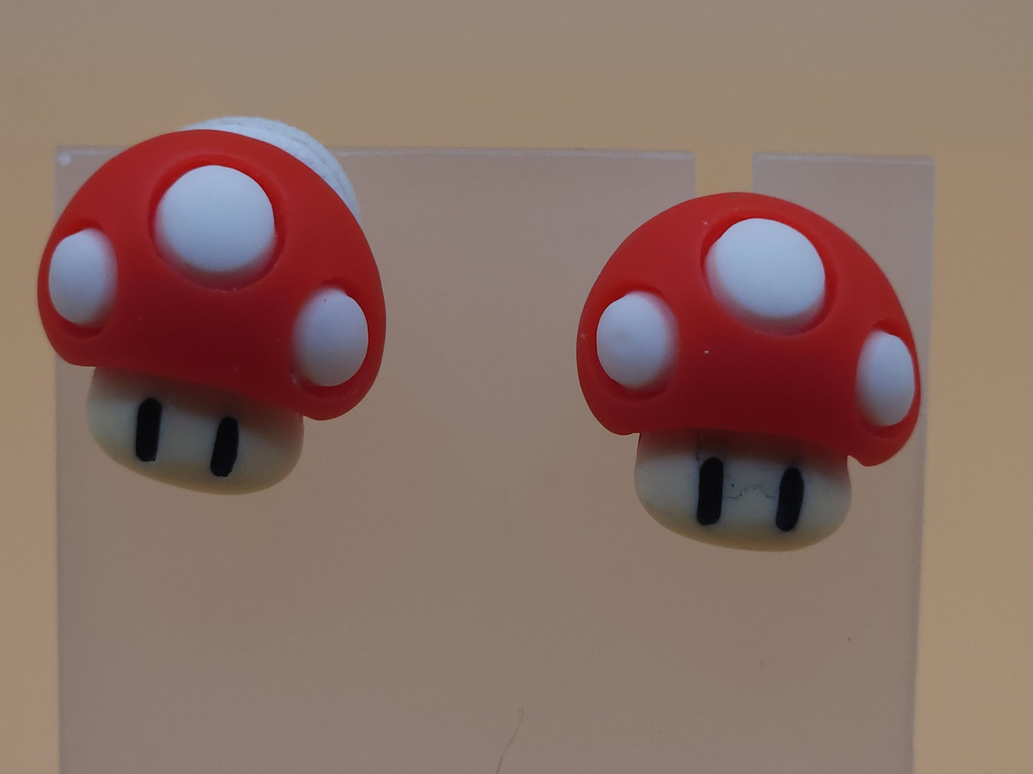 Mushroom stud earrings