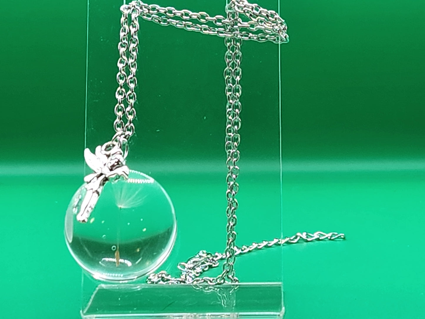 Fairy dandelion necklace