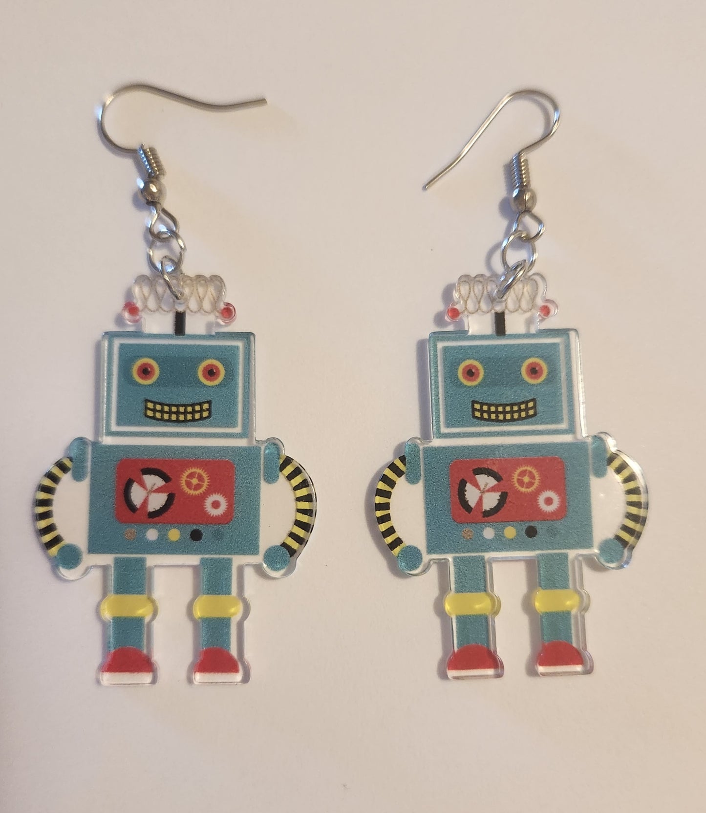 Robot earrings