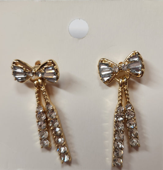 Sparkly bow earrings