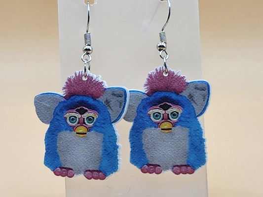 Furby earrings