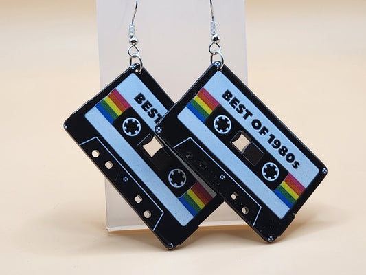 80's Cassette tape earrings