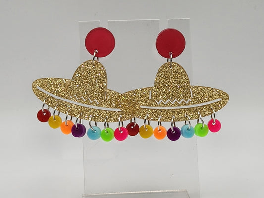 Cinco de mayo sparkly earrings