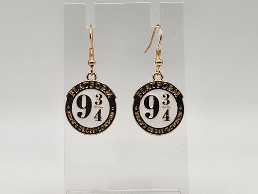 Harry Potter platform 9 3/4 earrings