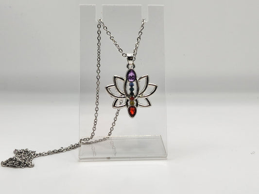 Chakra lotus necklace