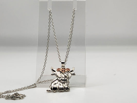 Highland cow necklace