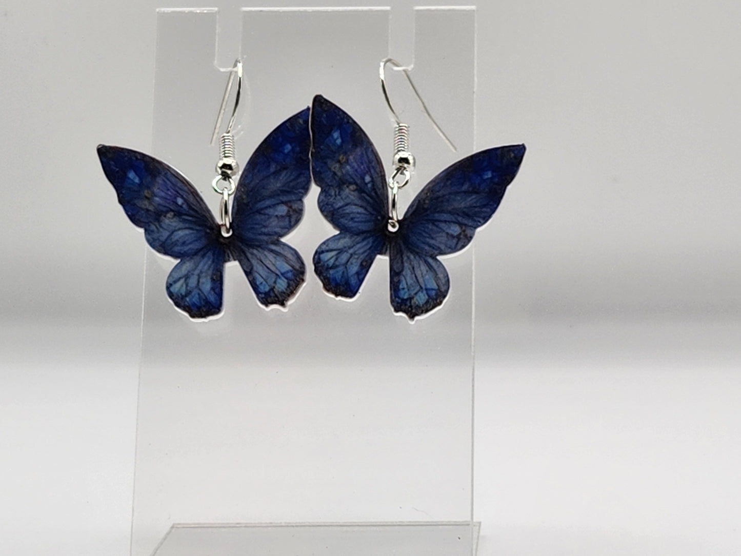 Beautiful blue butterfly earrings