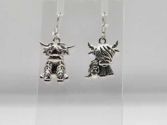 Highland cow earrings