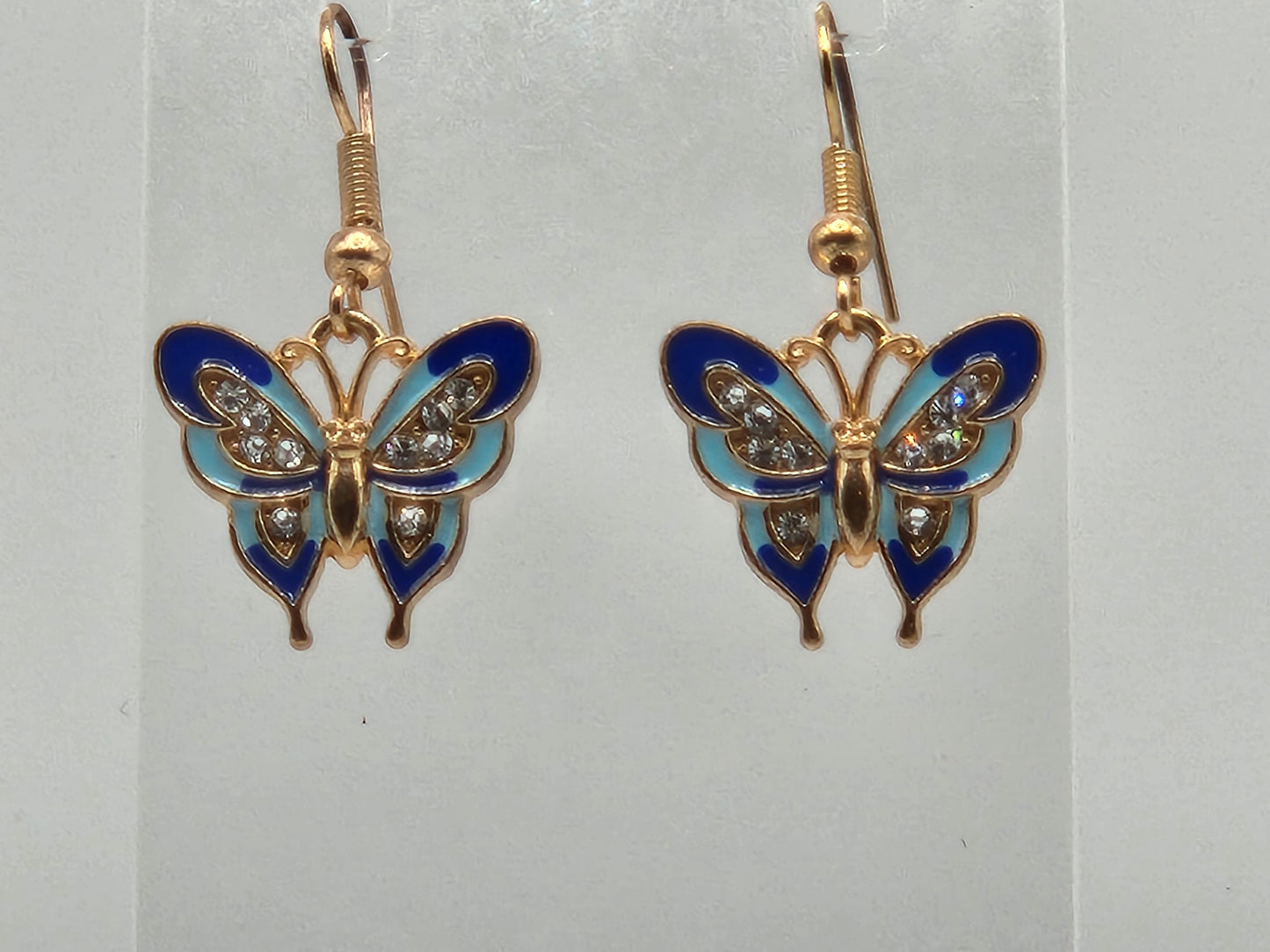 Butterfly sparkly earrings