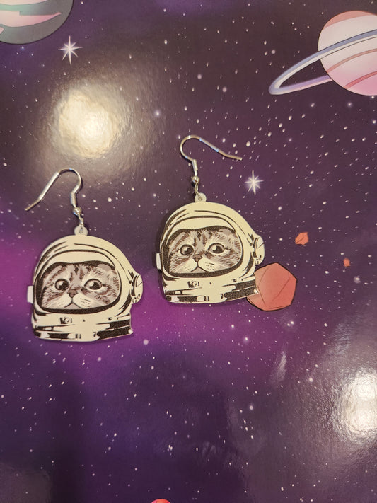 Space Kitty earrings